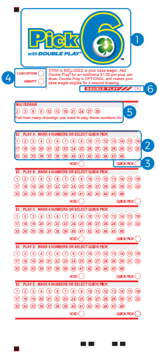 Pick-6 betslip